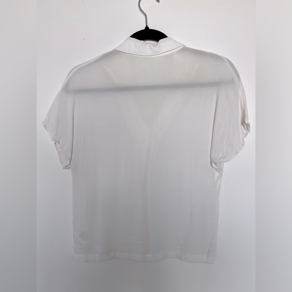 Aritzia white button tshirt top - Picture 2 of 2